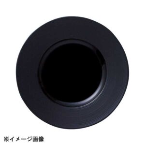光洋陶器 KOYO ナイトストリーム 16cm リムプレート マット&シャイニーブラック 19630008