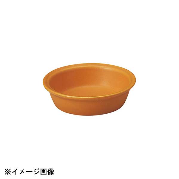 光洋陶器 KOYO 直火用 リム付10cm ボウル オレンジ 19950016