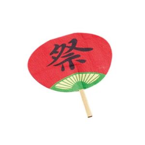 ヤマコー 用美 業務用 飾りミニうちわ 両面PPラミ (約6.5×8cm) 祭/花火 50枚入 ホテル・旅館・レストラン向け業務用品 yamaco63104