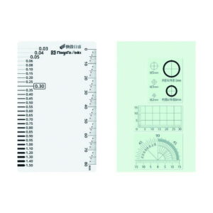 新潟精機 クラックメジャー快段目盛付 全長55m×全幅91mm×厚さ0.2mm クリア CM-CKD