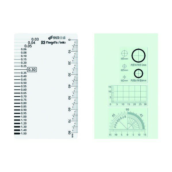 新潟精機 クラックメジャー快段目盛付 全長55m×全幅91mm×厚さ0.2mm クリア CM-CKD
