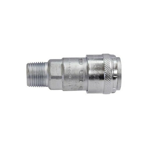 新潟精機 ワンタッチ式ハイカプラソケット 管用めねじ用 カップリング 200-30SM 1本