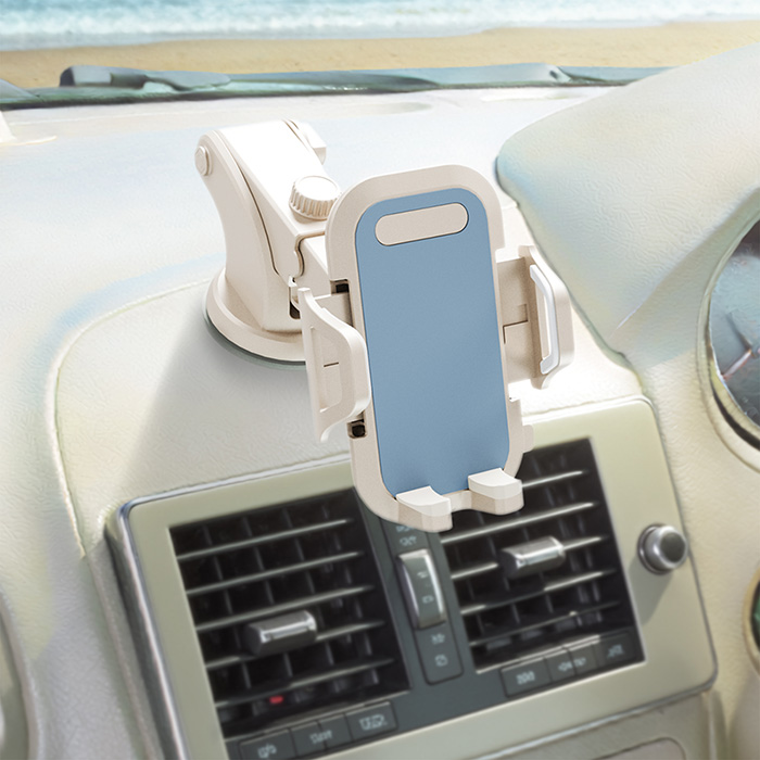 吸盤式スマホホルダー ベージュ&くすみブルー【ネット販売限定品】 - 画像 (2)