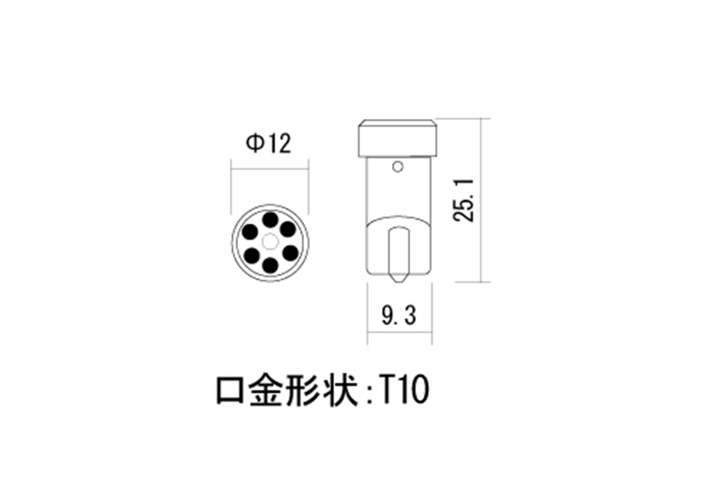 6灯LEDウエッジ球 拡散レンズ T10 - 画像 (2)