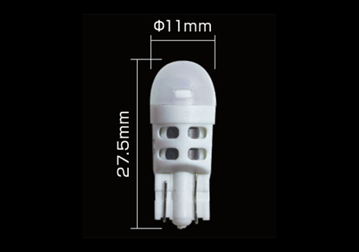 3灯LEDナンバー球 全方向 T10 - 画像 (2)