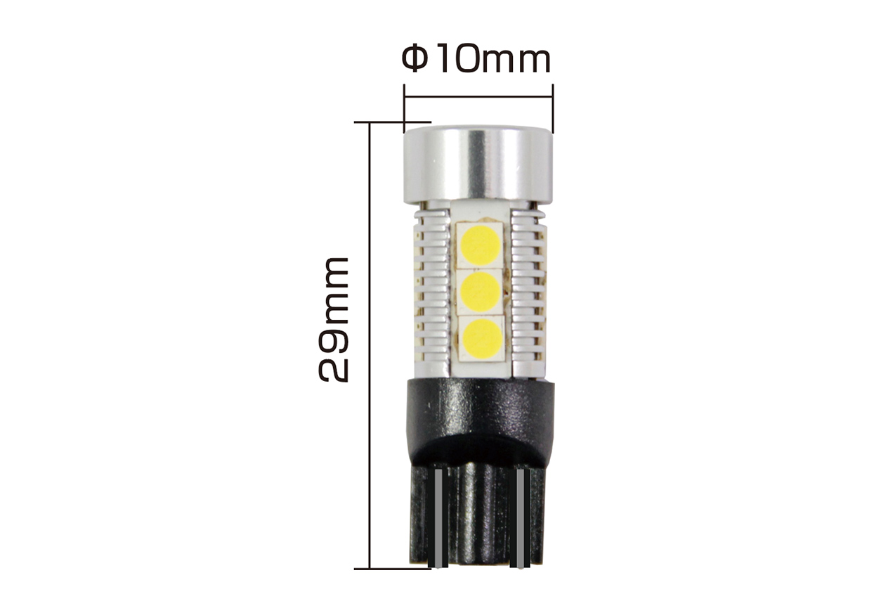 T10 6500K 13SMD 410LM - 画像 (3)