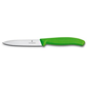 ビクトリノックス ペティーナイフ [グリーン] 刃渡り10cm 包丁 平刃 ベジタブルナイフ 果物ナイフ 野菜 バター よく切れる キャンプ レジャー アウトドア 小型 コンパクト 調理器具 キッチンツール スイス製