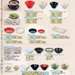 メラミン　シンプル食器　丸皿12 SP?23R　赤 RMLK901