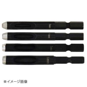 新潟精機 SK 六角軸皮抜きポンチセット 4本組 HMP-4S