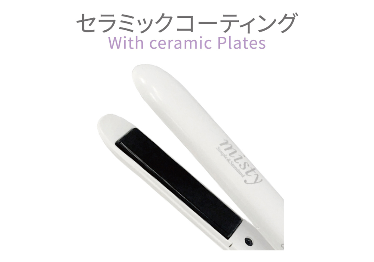 国内・海外使用 USB給電式 ミニヘアアイロン ストレート 耐熱ポーチ付き - 画像 (11)