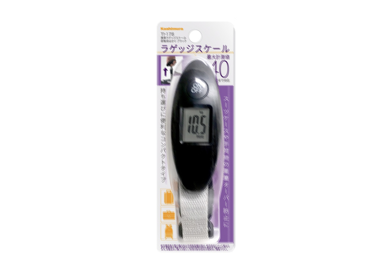 携帯ラゲッジスケール 荷物用はかり ブラック - 画像 (5)