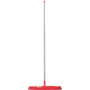 ■BURRTEC バーキュートプラス 衛生管理用ほうき 幅広タイプ ハード赤1 BCP45-40SUS-HR 1P※〔品番:62614101〕【8563041:0】[直送DS][店頭受取不可]