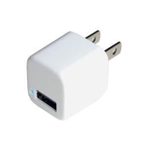 旅行用USB充電器USB1P 1A WH