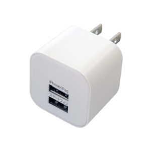 旅行用USB充電器 USB2P 2.4A WH