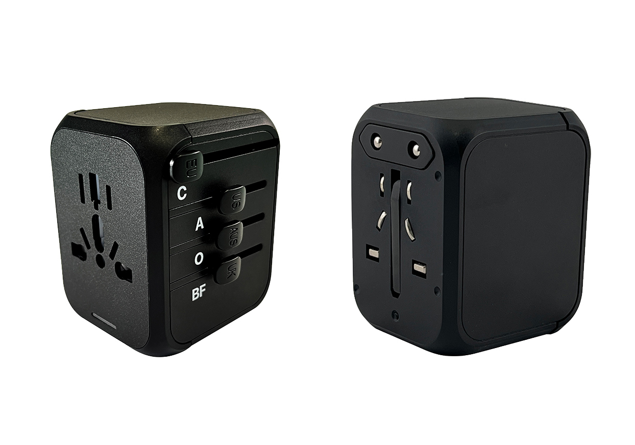 海外用変換プラグA/C/O/BFタイプ USBA2+C PD30W 自動識別 - 画像 (3)
