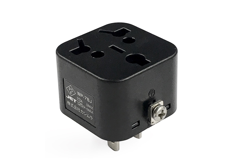 国内用マルチ変換プラグ B/C/BF/O/O2/B3/SE→A 2個セット BK - 画像 (2)