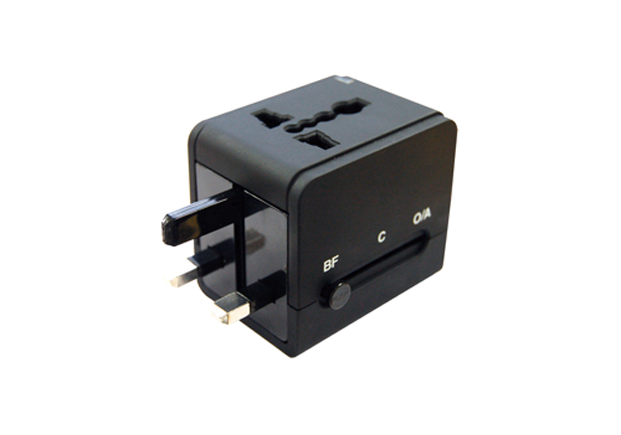 海外用変換プラグA/C/O/BFタイプ 2USB2.1A - 画像 (4)