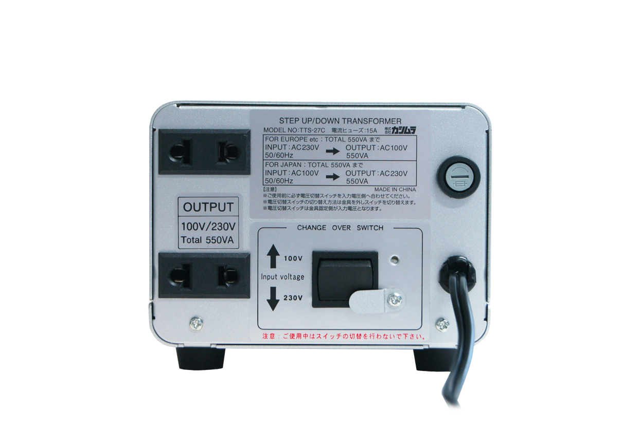 海外国内用大型変圧器 220-240V/550VA - 画像 (2)