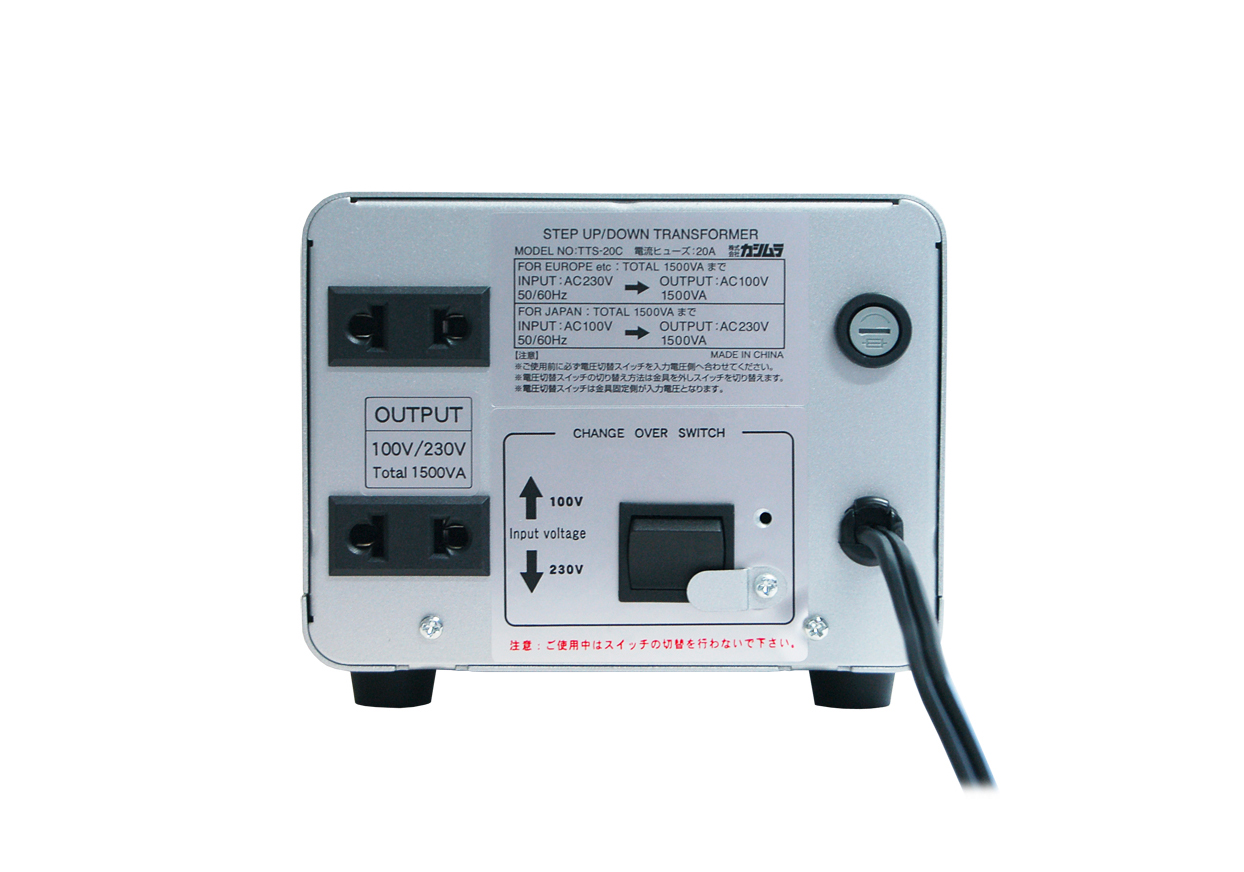 海外国内用大型変圧器 220-240V/1500VA - 画像 (2)