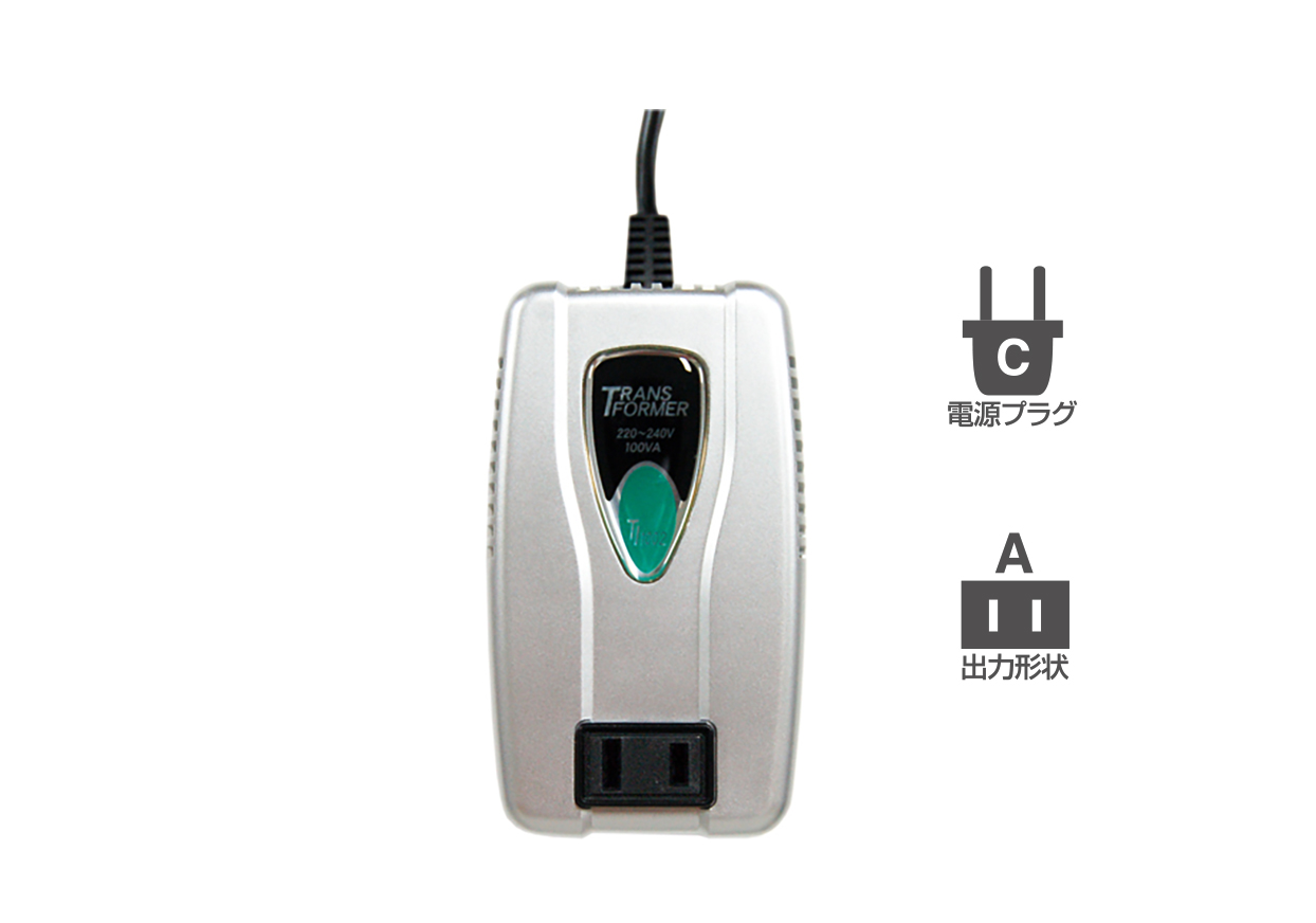 海外用変圧器 220-240V/100VA