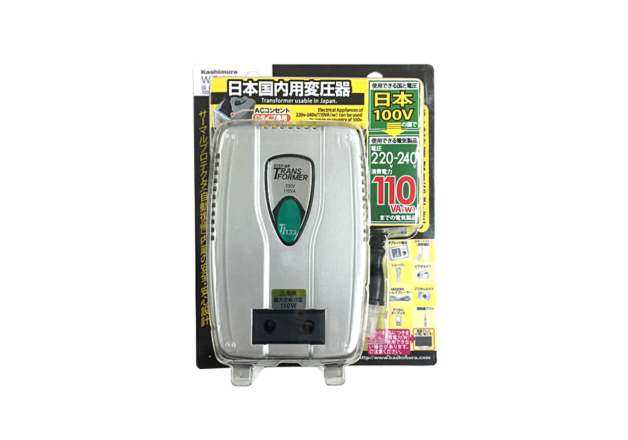 国内用変圧器 100V→220-240V/110VA - 画像 (2)