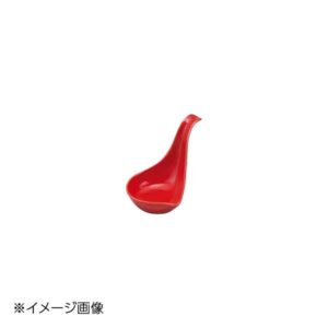 ヤマコー 用美 レンゲ型珍味入 赤 26469