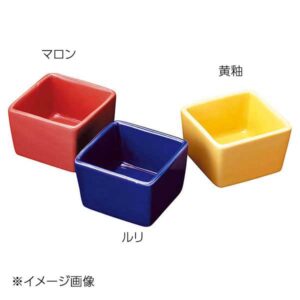 ヤマコー 用美 角型ミニ珍味入 ルリ 26790