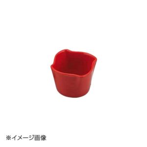 ヤマコー 用美 フラワーボウル 赤 26818