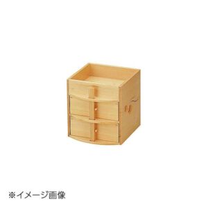 ヤマコー 用美 檜・二段引き出し弁当 27026