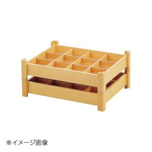 ヤマコー 用美 白木隅足十二仕切盛込 27164