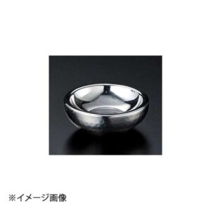 ヤマコー 用美 ステンレス槌目 二層 珍味入 27784
