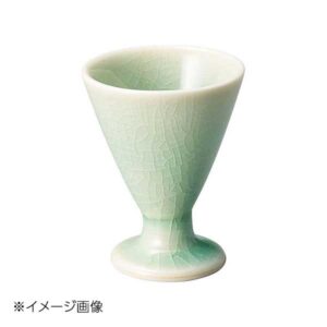 ヤマコー 用美 陶杯珍味入 ビードロ灰釉 27825