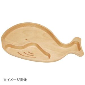 ヤマコー 用美 木製キッズトレイ くじら 79404