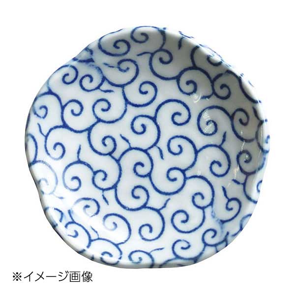 ヤマコー 用美 ちょいと箸休め 花小皿 唐草 89793