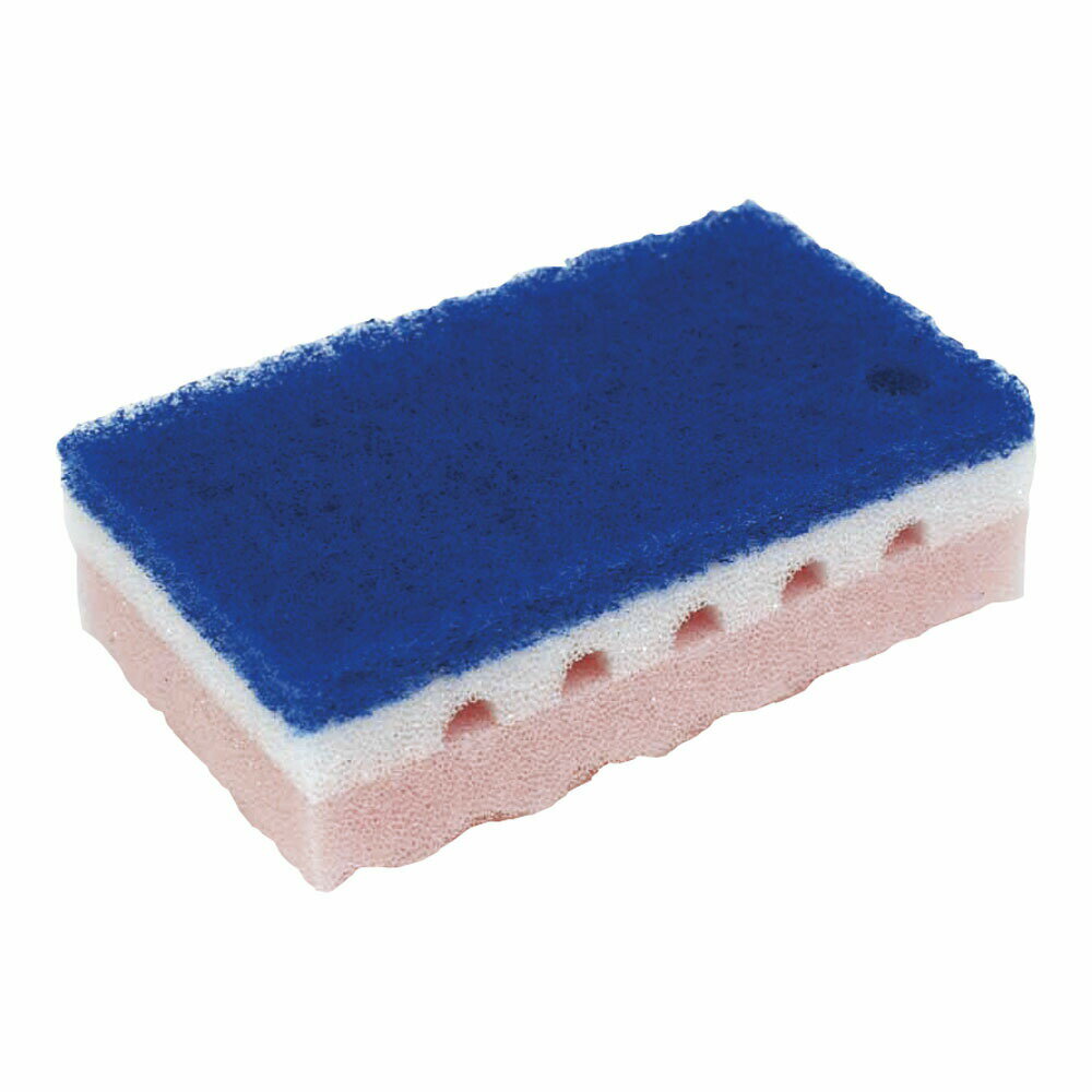ワコーストロング スポンジたわし ハード (1ヶ単位)ピンク