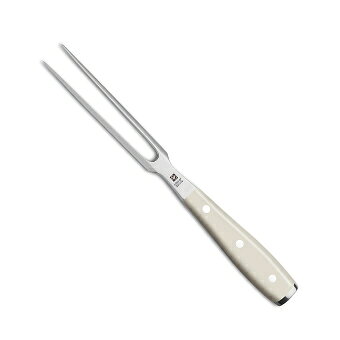 ヴォストフクラッシックアイコンホワイトハンドルミートフォーク 直 4414-0/16 〈ABO-52〉