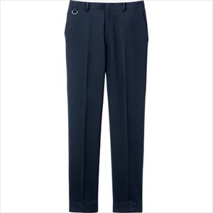 ■サンペックス ロールインパンツ スラックス ズボン 裾上げ不要 飲食店 ユニフォーム ネイビー SS SPAU1801K3SS(2734506)