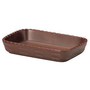 ミヤザキ食器 カンパーニャ 長角ベーカー ブラウン 15cm CP0815(BR)