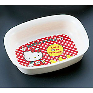 メラミンにおすすめの台和 メラミンお子様食器「ニューキティ」 角小鉢 ギンガム