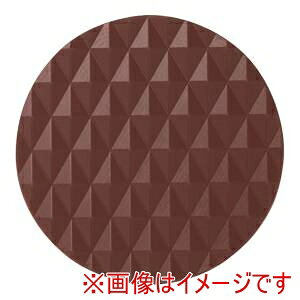 シンビ ダイヤカットコースター 10枚入 丸型 ブラウン