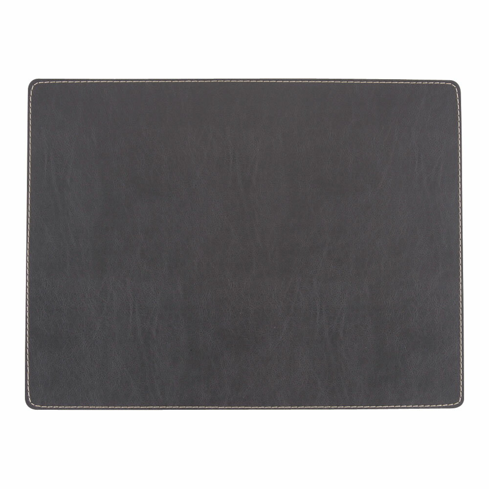 ジックザック プレースマット ユニ レクタンギュラー ブラック 42cmx32cm PZI-04