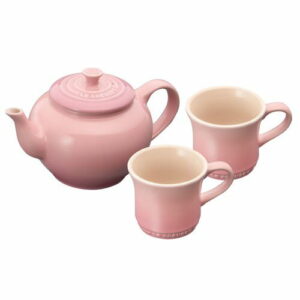 ルクルーゼ ティーポット & マグカップ SS 2個 セット ローズクオーツ 【日本正規販売品 910296-00-178