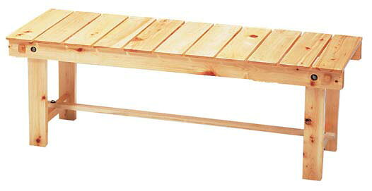 ■直送品 ヤマコー 白木 縁台 56233