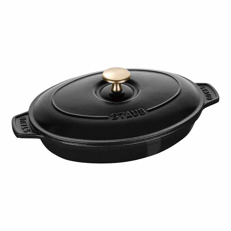 ストウブ オーバルホットプレート 23cm 黒 40509-582