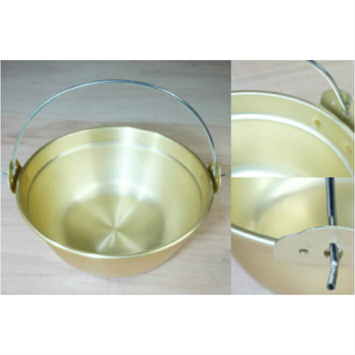 アルマイト ツル付段付鍋 33cm - 画像 (2)