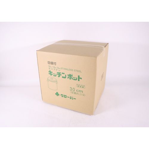 クローバー モリブデン 丸型キッチンポット 目盛付 30cm 手付 - 画像 (3)
