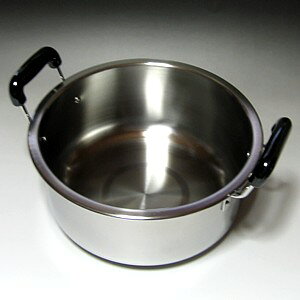 18-0モリブデン実用鍋 両手 30cm(9.3L) - 画像 (3)