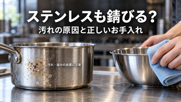 ステンレス鍋の錆対策とお手入れ